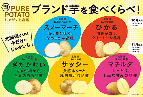 じゃがいも心地 ブランド芋を食べ比べ！ 北海道で取れた今だけのじゃがいも