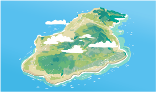 鹿児島市の南西約420kmに位置する徳之島。